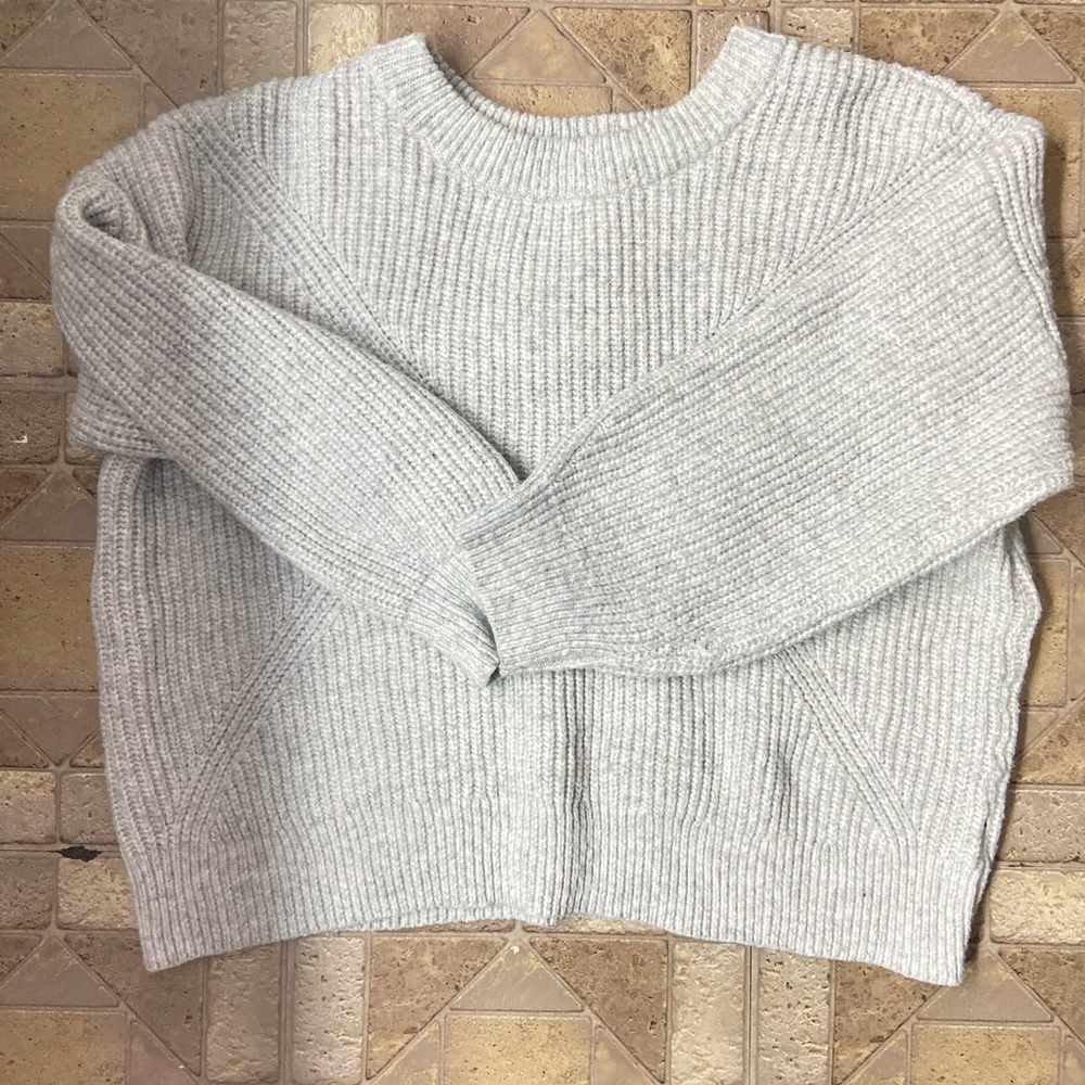 Sonoma Light Gray Women's Crew Neck Sweater